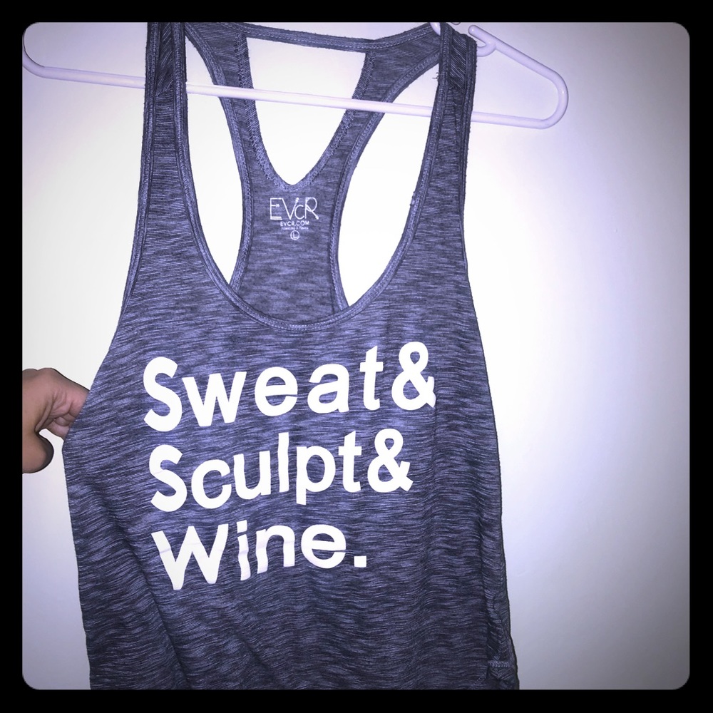 Sweat, Sculpt and Wine workout tank